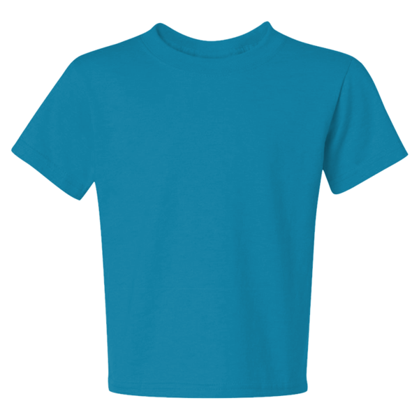 Jerzees Youth Dri-Power® 50/50 T-Shirt, California Blue, Front view