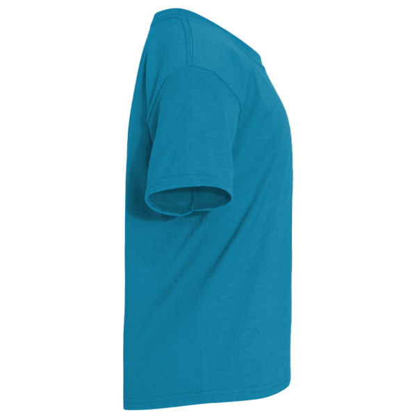Jerzees Youth Dri-Power® 50/50 T-Shirt, California Blue, Right Sleeve (Short) view