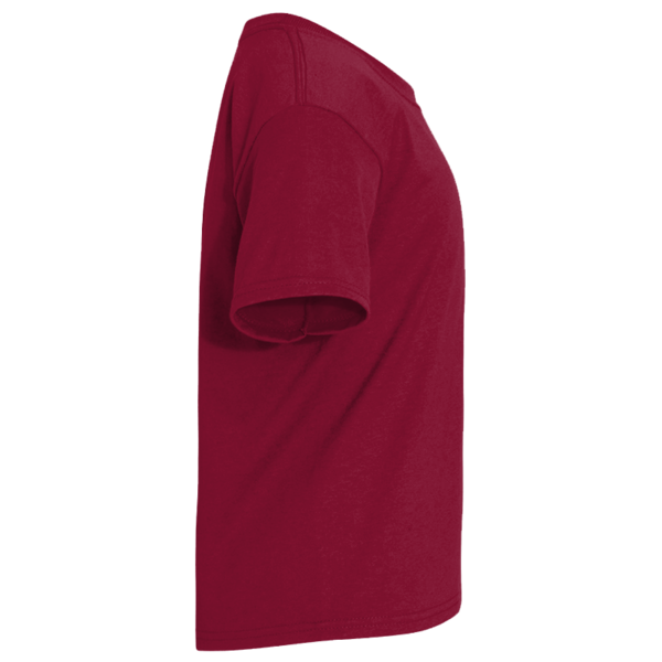 Jerzees Youth Dri-Power® 50/50 T-Shirt, Cardinal, Right Sleeve (Short) view