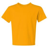 Jerzees Youth Dri-Power® 50/50 T-Shirt, Gold, Front view