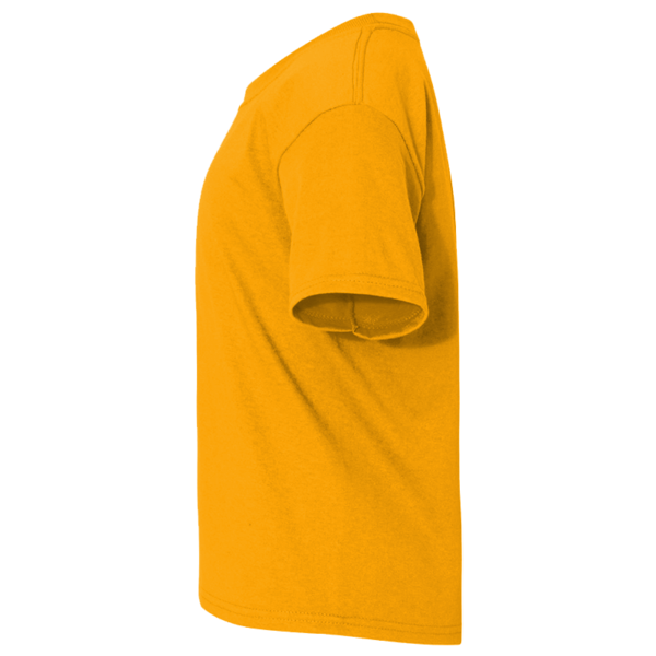 Jerzees Youth Dri-Power® 50/50 T-Shirt, Gold, Left Sleeve (Short) view