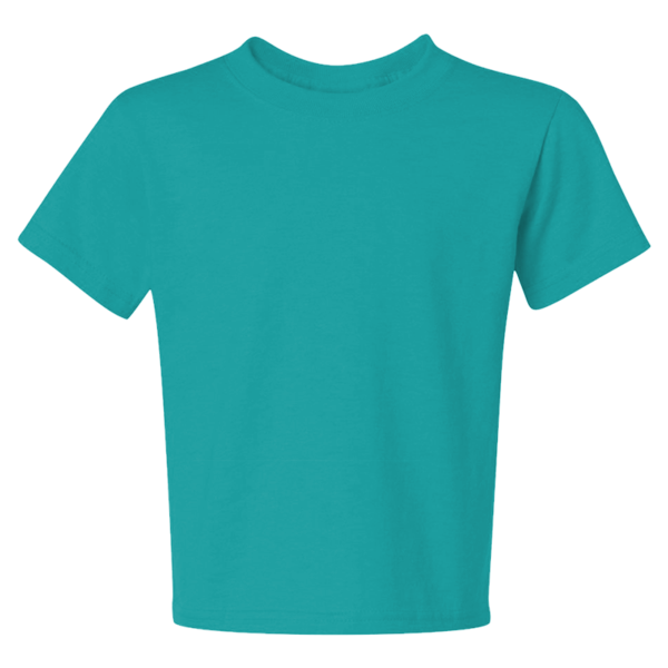 Jerzees Youth Dri-Power® 50/50 T-Shirt, Jade, Front view
