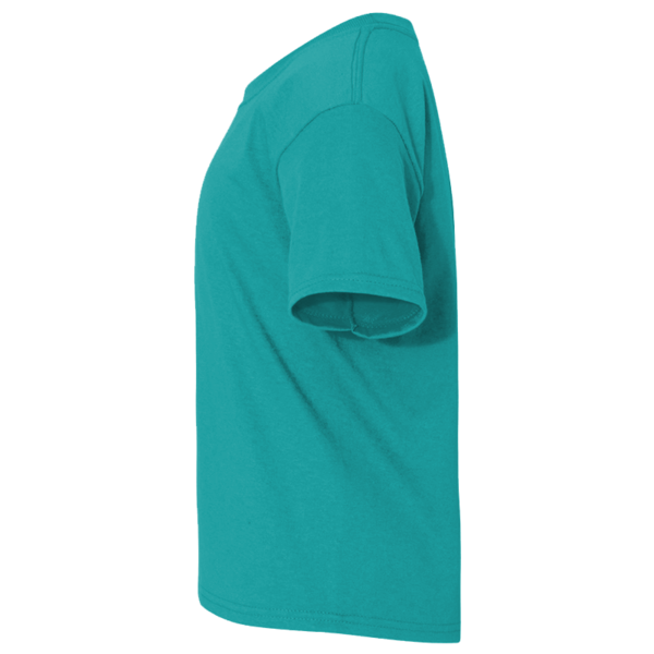 Jerzees Youth Dri-Power® 50/50 T-Shirt, Jade, Left Sleeve (Short) view
