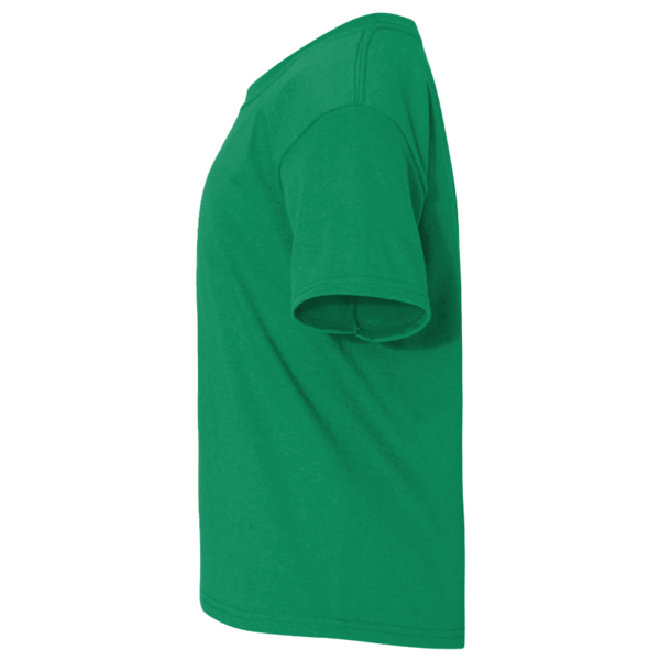 Jerzees Youth Dri-Power® 50/50 T-Shirt, Kelly, Left Sleeve (Short) view