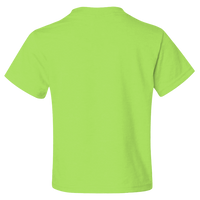 Jerzees Youth Dri-Power® 50/50 T-Shirt, Neon Green, Back view