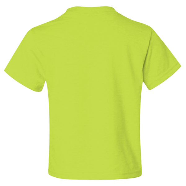 Jerzees Youth Dri-Power® 50/50 T-Shirt, Safety Green, Back view