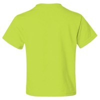Jerzees Youth Dri-Power® 50/50 T-Shirt, Safety Green, Back view