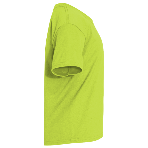 Jerzees Youth Dri-Power® 50/50 T-Shirt, Safety Green, Right Sleeve (Short) view