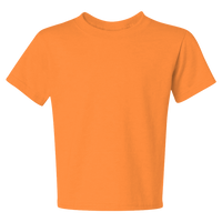 Jerzees Youth Dri-Power® 50/50 T-Shirt, Tennessee Orange, Front view