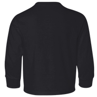 Jerzees Youth Dri-Power® Long Sleeve 50/50 T-Shirt, Black, Back view