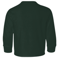 Jerzees Youth Dri-Power® Long Sleeve 50/50 T-Shirt, Forest Green, Back view