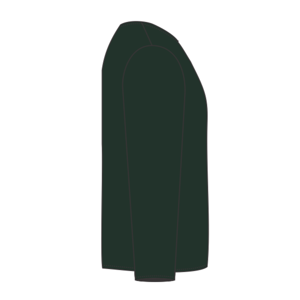 Jerzees Youth Dri-Power® Long Sleeve 50/50 T-Shirt, Forest Green, Right Side view