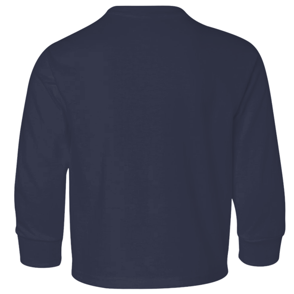Jerzees Youth Dri-Power® Long Sleeve 50/50 T-Shirt, J. Navy, Back view