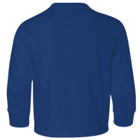 Jerzees Youth Dri-Power® Long Sleeve 50/50 T-Shirt, Royal, Back view