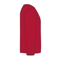 Jerzees Youth Dri-Power® Long Sleeve 50/50 T-Shirt, True Red, Right Side view