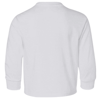 Jerzees Youth Dri-Power® Long Sleeve 50/50 T-Shirt, White, Back view