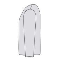 Jerzees Youth Dri-Power® Long Sleeve 50/50 T-Shirt, White, Left Side view