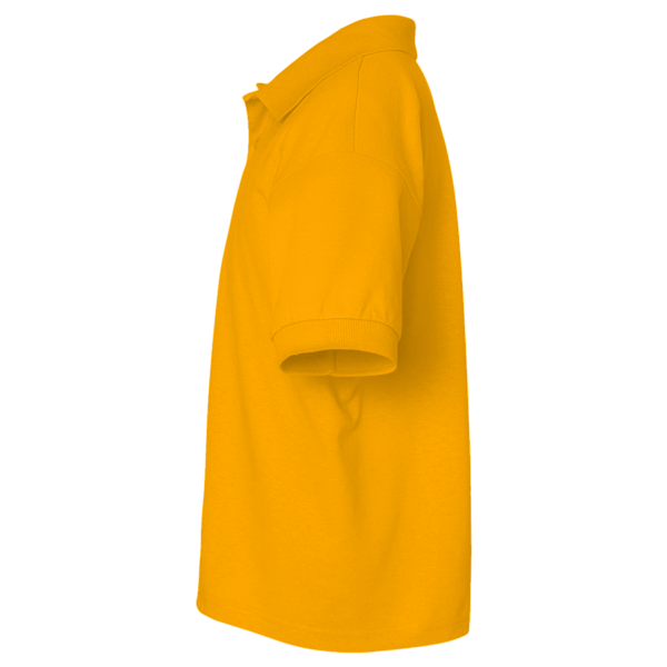 Jerzees Youth Dri-Power® Polo, Gold, Left Sleeve view