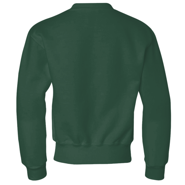 Jerzees Youth NuBlend® Crewneck Sweatshirt, Forest Green, Back view