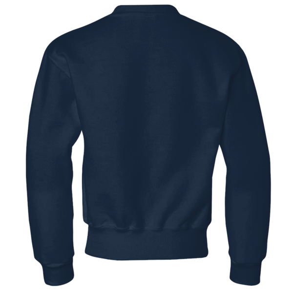 Jerzees Youth NuBlend® Crewneck Sweatshirt, J. Navy, Back view