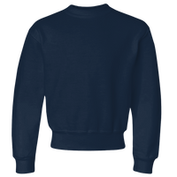 Jerzees Youth NuBlend® Crewneck Sweatshirt, J. Navy, Front view