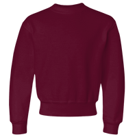 Jerzees Youth NuBlend® Crewneck Sweatshirt, Maroon, Front view