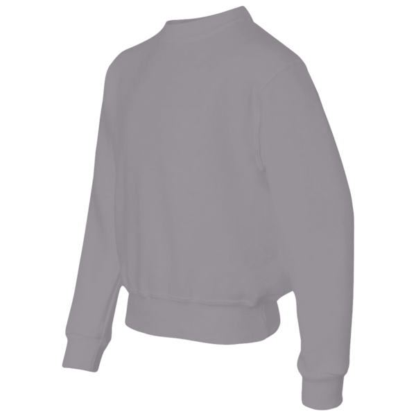 Jerzees Youth NuBlend® Crewneck Sweatshirt, Oxford, Left Sleeve view