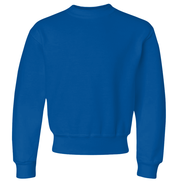 Jerzees Youth NuBlend® Crewneck Sweatshirt, Royal, Front view