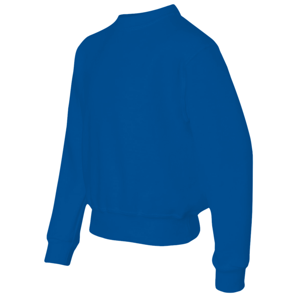 Jerzees Youth NuBlend® Crewneck Sweatshirt, Royal, Left Sleeve view