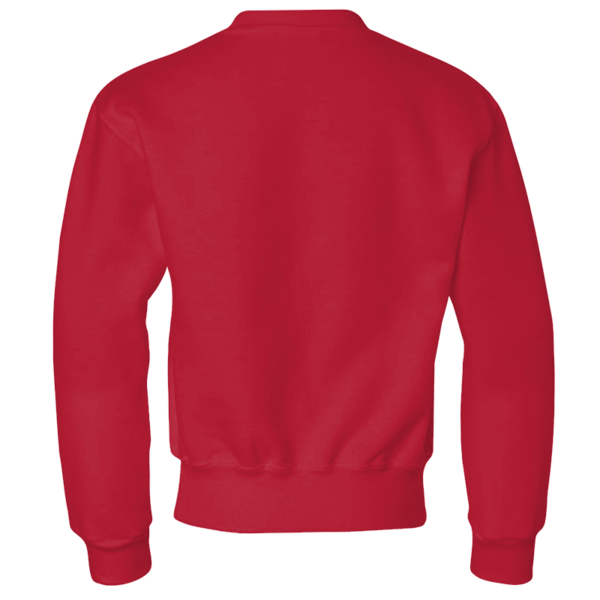 Jerzees Youth NuBlend® Crewneck Sweatshirt, True Red, Back view