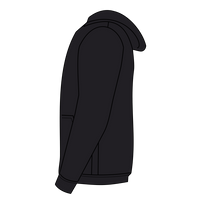 Jerzees Youth NuBlend® Full-Zip Hooded Sweatshirt, Black, Left Sleeve (Long) view