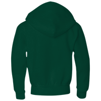 Jerzees Youth NuBlend® Full-Zip Hooded Sweatshirt, Forest Green, Back view