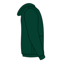 Jerzees Youth NuBlend® Full-Zip Hooded Sweatshirt, Forest Green, Right Sleeve (Long) view