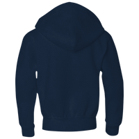 Jerzees Youth NuBlend® Full-Zip Hooded Sweatshirt, J. Navy, Back view