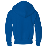 Jerzees Youth NuBlend® Full-Zip Hooded Sweatshirt, Royal, Back view