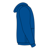Jerzees Youth NuBlend® Full-Zip Hooded Sweatshirt, Royal, Right Sleeve (Long) view