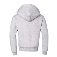 Jerzees Youth NuBlend® Hooded Sweatshirt, Ash, Back view