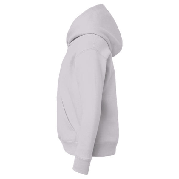 Jerzees Youth NuBlend® Hooded Sweatshirt, Ash, Left Sleeve view