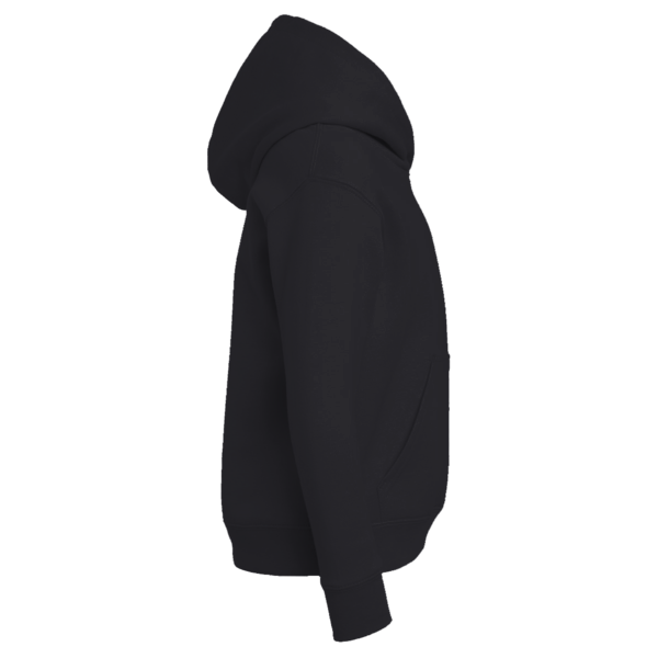 Jerzees Youth NuBlend® Hooded Sweatshirt, Black, Right Sleeve view