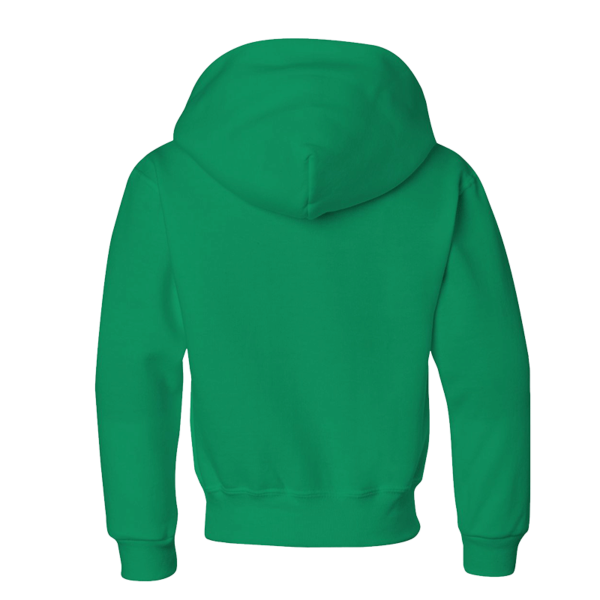 Jerzees Youth NuBlend® Hooded Sweatshirt, Kelly, Back view