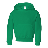 Jerzees Youth NuBlend® Hooded Sweatshirt, Kelly, Front view