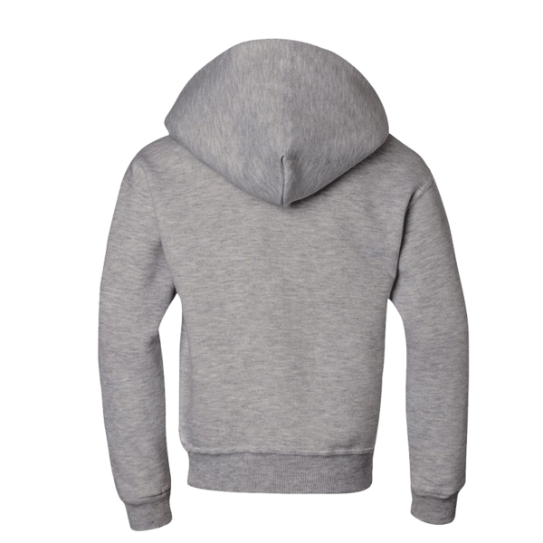 Jerzees Youth NuBlend® Hooded Sweatshirt, Oxford, Back view