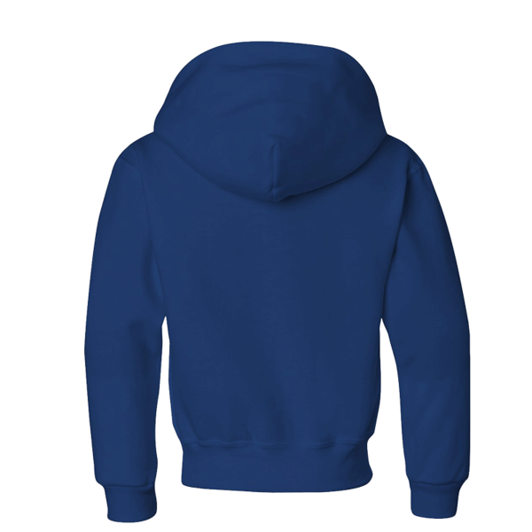 Jerzees Youth NuBlend® Hooded Sweatshirt, Royal, Back view