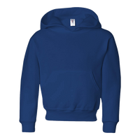Jerzees Youth NuBlend® Hooded Sweatshirt, Royal, Front view