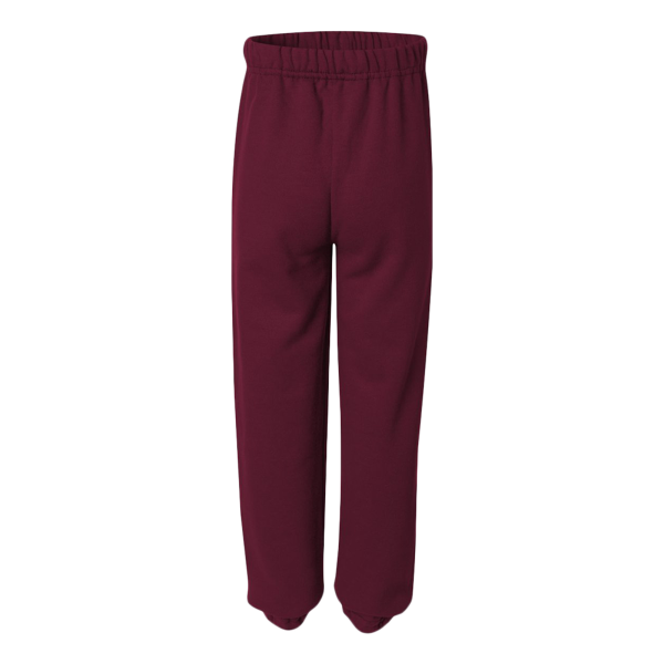 Jerzees Youth NuBlend® Sweatpants, Maroon, Back view