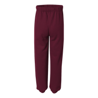 Jerzees Youth NuBlend® Sweatpants, Maroon, Back view