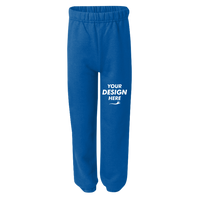 Jerzees Youth NuBlend® Sweatpants, Royal, Front view, Mockup