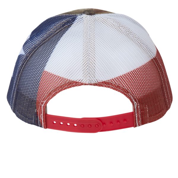 Kati Printed Mesh Trucker Cap, All Purpose / Texas Flag / Texas Flag, Back view