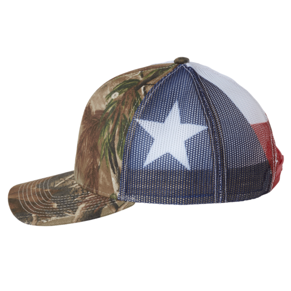 Kati Printed Mesh Trucker Cap, All Purpose / Texas Flag / Texas Flag, Left Side view