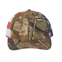 Kati Printed Mesh Trucker Cap, All Purpose / Usa Flag / Usa Flag, Front view